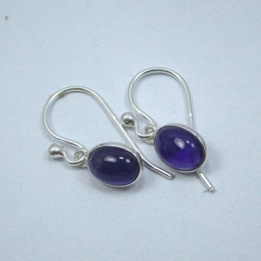 Gorgeous 925 Pure Solid Silver Handmade earrings, Beautiful Real AMETHYT STONE