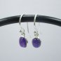 Gorgeous 925 Pure Solid Silver Handmade earrings, Beautiful Real AMETHYT STONE