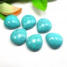 3 Matched Pair, Best Quality, Blue Turquoise Gemstone Pear Shape Beautiful Stone