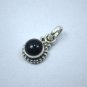 Natural Black Onyx Gemstone Pendant, 925 Sterling Pure Solid Silver Gift Jewelry