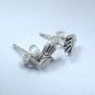 Small Tiny 1.3 cm Silver stud earrings, Sterling 925 Silver. Earrings For Girls