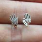 Small Tiny 1.3 cm Silver stud earrings, Sterling 925 Silver. Earrings For Girls