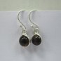 Pure 925 Solid Silver Dangly Brown Genuine Smoky Quartz Gemstone 2.1 cm Earrings