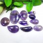 10 PCS Purple Color Genuine Amethyst Gemstone Lot For Jewelry Making