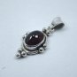 925 Pure Silver Natural GARNET Gemstone Pendant Jewelry For Girls BEAUTIFUL Item