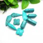 10 PCS Jewelry Making Blue Color Turquoise Gemstone Lot, Multi Shape