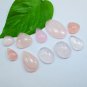 Rose Quartz Loose Stone 100% Natural Rose Quartz Gemstone 10 Pieces Lot
