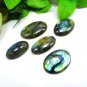 Natural Blue Labradorite Cabochons Handmade And hand polished 5 PCS New Lot