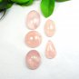 Natural Rose Quartz Multi Shape Gemstone Baby Pink Color Jewelry Making 5 PCS
