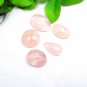 Natural Rose Quartz Multi Shape Gemstone Baby Pink Color Jewelry Making 5 PCS