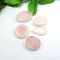 Natural Rose Quartz Multi Shape Gemstone Baby Pink Color Jewelry Making 5 PCS