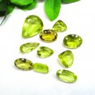 Multi Shape 10 Piece Yellow Clor Real Citrine Rose cut Gemstone Lot