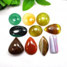 10 PCS Genuine Multi Color Multi Shape Onyx Jewelry Makiing Gemstone Lot