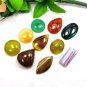 10 PCS Genuine Multi Color Multi Shape Onyx Jewelry Makiing Gemstone Lot