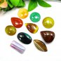 10 PCS Genuine Multi Color Multi Shape Onyx Jewelry Makiing Gemstone Lot