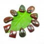 Natural Blood Stone Cabochon Loose Stone Loose Stone 10 Pieces Lot For Jewelry