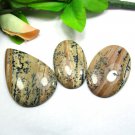 Natural Oval 3 PCS Jasper Gemstone, Big Size Jasper Gemstone For Jewelry Making
