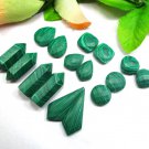 8 Earrings Pair Green Color Multi Shape Malachite Gemstone For Earrings