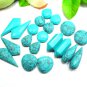 10 Pair Earrings Making Blue Color Turquoise Gemstone Lot, Multi Shape