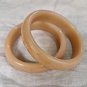 Handcrafted Cream color Crystal Bangles gor girls and women pack of 2