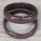 Handcrafted Dark Purple color Crystal Bangles for girls and women pack of 2