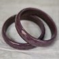Handcrafted Dark Purple color Crystal Bangles for girls and women pack of 2