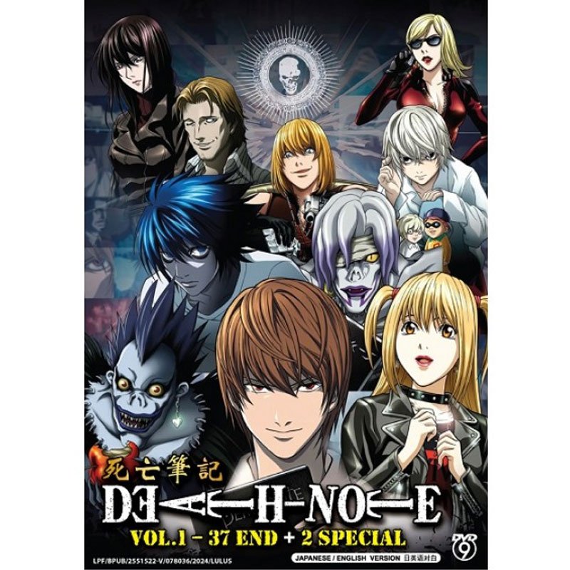 DVD Anime Death Note Vol 1-37 END + 2 Movies