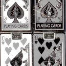 12 Decks Bicycle Black and Silver Playing Cards