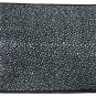 Genuine Real Polish Stingray Skin Leather 1 Eye Man Bifold Black Wallet Exsooti