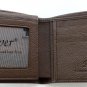 Genuine Real Belly Legs Crocodile Alligator Skin Leather Man Bifold Dark Brown Wallet River