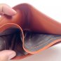 Genuine Real Tail Crocodile Alligator Skin Leather Man Bifold Golden Tan Wallet Exsootti