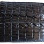 Genuine Real Tail Crocodile Alligator Skin Leather Man Bifold Black Wallet Exsootti