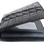 Genuine Real Tail Crocodile Alligator Skin Leather Man Bifold Black Wallet Exsootti