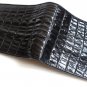 Genuine Real Tail Crocodile Alligator Skin Leather Man Bifold Black Wallet Exsootti