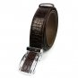 Genuine Real Belly Crocodile Alligator Skin Leather Men's Dark Brown Belt 35-48"