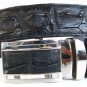 Genuine Real Backbone Crocodile Alligator Skin Leather Men's Black Belt 35-48"