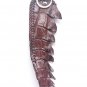 Genuine Real Backbone Crocodile Alligator Skin Leather Men's Dark Brown Belt Woven 35-48"