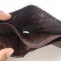 Genuine Real Back Bone Crocodile Alligator Skin Leather Man Bifold Dark Brown Wallet Woven