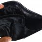 Genuine Real Belly Crocodile Alligator Skin Crocodile Man Bifold Black Wallet Exsootti