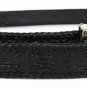 Genuine Real Backbone Crocodile Alligator Skin Leather Men's Black Belt Woven 35-48"