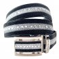 Genuine Real Skin Stingray Leather Men's Black Belt 35-48"