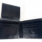 Genuine Real Ostrich Skin Leather Man Bifold Black Wallet