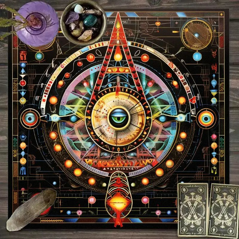 VIKAMA Cosmic Astrology Tablecloth | Dream Nebula Mystic Constellation
