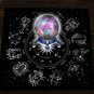 Square Shape Pendulum Divination Altar Tablecloth | Tarot Pad & Rune Table Cloth