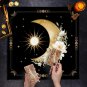 Floral Tarot Tablecloth Sun and Moon Altar Cloth