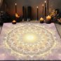 Life Flower Decorated Tarot Tablecloth Altar Astrology Ritual Cloth