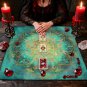 Life Flower Decorated Tarot Tablecloth Altar Astrology Ritual Cloth
