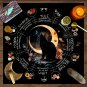 Mysterious Witch Cat Tarot Tablecloth | Altar Cloth & Party Game Decoration