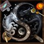 Mystical Sun & Moon Phoenix Tarot Tablecloth &acirc;�� Ice and Fire Phoenix Altar Cloth