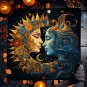 Mystical Sun & Moon Phoenix Tarot Tablecloth &acirc;�� Ice and Fire Phoenix Altar Cloth